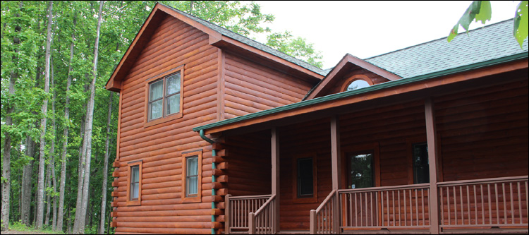 Log Home Staining in Richmond City, Virginia