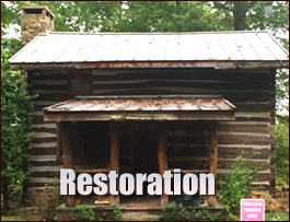Historic Log Cabin Restoration  Richmond City, Virginia